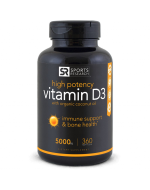 Vitamina D3 5000 IU 360 Softgels SPORTS Research