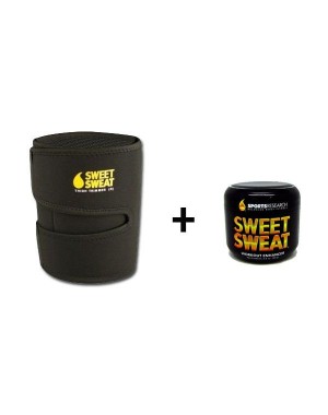 Cinta Neoprene para Perna Amarela + Sweet Sweat 99g