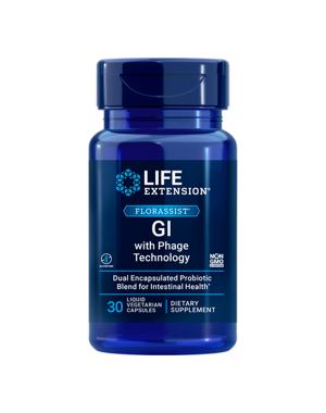 FLORASSIST® GI with Phage Technology 30 liq veg caps  LIFE Extension