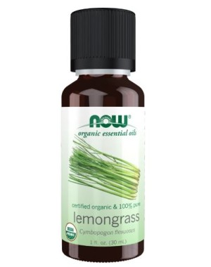 ORGANIC LEMONGRASS OIL 1 oz NOW Foods