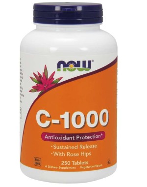 C 1000 Vitamina  250 tablets NOW Foods