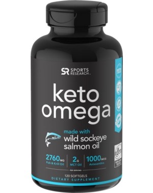 Keto Omega 3 120 softgels SPORTS Research 