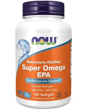 Super Omega EPA, Double Strength  120 Softgels NOW 