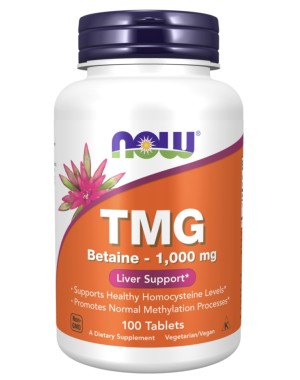 TMG Betaine 1,000 mg  100 Tablets Now 