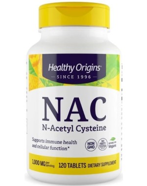 NAC (N-Acetyl Cysteine) 1000 mg 120 tabs Healthy Origins