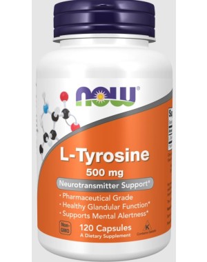 L-TYROSINE 500mg  120 vcaps Now foods