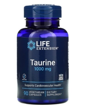 Taurine 1000 mg, 90 vegetarian capsules Life Extension
