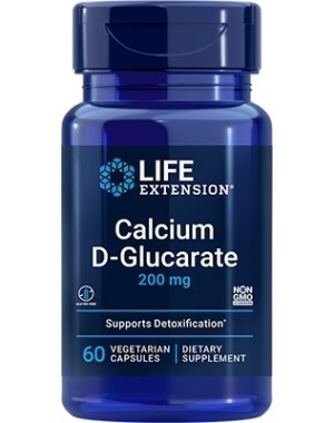 Calcium D-Glucarate, 200 mg, 60 Vcaps Life Extension 