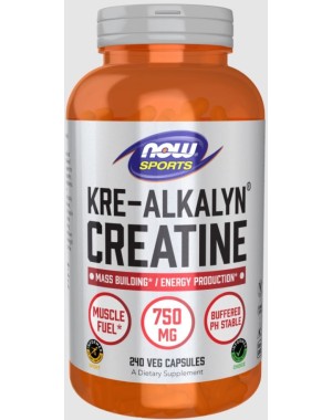 Kre-Alkalyn(R) Creatine 750 mg 240 caps Now foods