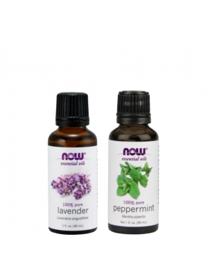 Kit Óleo Essencial de Lavanda 30 ml + Óleo Essencial Peppermint 30ml NOW Foods