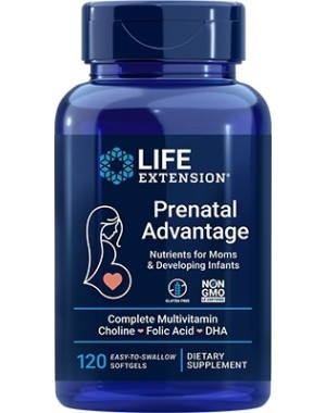 Prenatal Advantage, 120 easy-to-swallow Softgels Life Extension