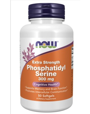 Phosphatidyl Serine 300 mg, Extra Strength 50 softgel Now 