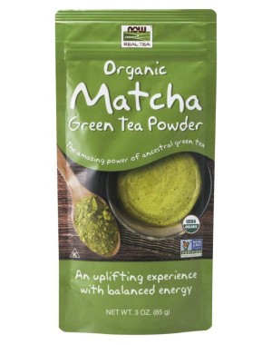 Matcha Green Tea Powder. Organic 3oz Now foods