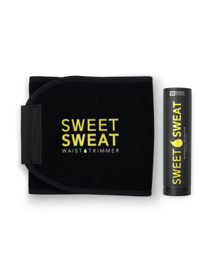 Sweet Sweat Bastão 182g + Cinta Neoprene Preta