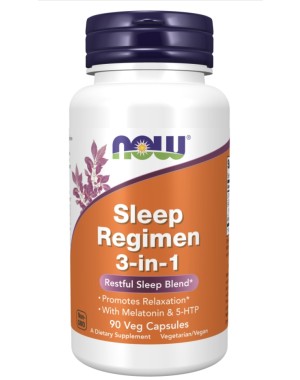 Sleep Regimen 3-in-1 Regime do sono 90 Veg Capsules Now 