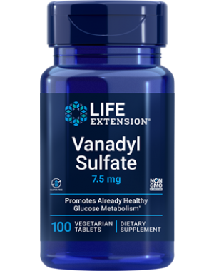 Vanadyl Sulfate 7.5 mg 100veg capsules LIFE extension 