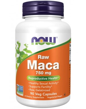 Maca 750 mg Raw  90 Veg Capsules NOW