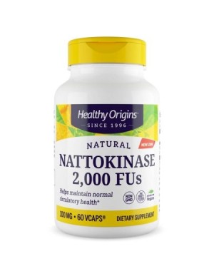 Nattokinase 2,000 FU's (100 mg.) 60 vcaps Healthy Origins