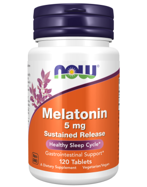 Melatonin 5 mg Sustained Release  120 Tablets NOW