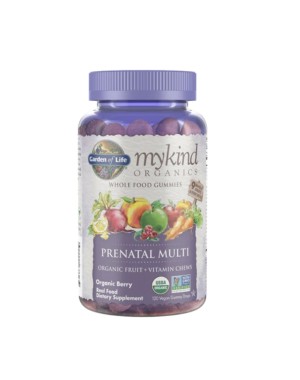 Mykind Organics Prenatal Multi Whole Food Gummies Organic Berry 120 Vegan Gummy Drops