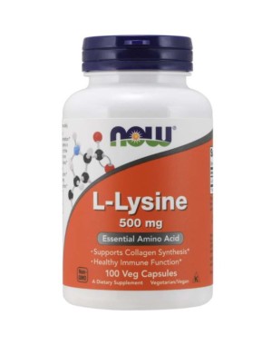 L-Lysine 500mg 100 capsules NOW Foods