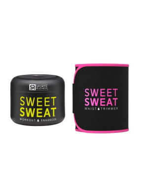Sweet Sweat Jar 3.5 Oz + Waist Trimmer-Pink-XL-Original