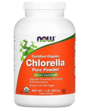 Chlorella Powder, Organic 454g Now foods