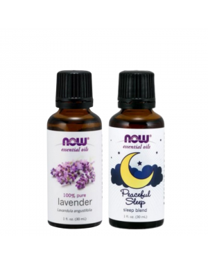 Kit Óleo Essencial Lavanda + Óleo Essencial Blend de Peaceful Sleep 30ml NOW Foods