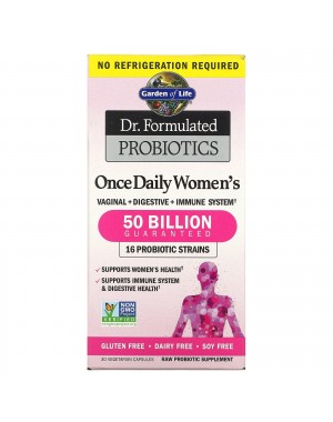  Probiotics Once Daily's women`s 30 Cápsulas Vegetais GARDEN OF LIFE