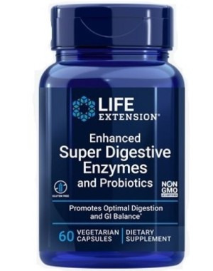 Super Digestive Enzymes and Probiotics 60 vegetarian capsules Life Extension