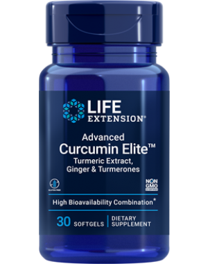 Advanced Curcumin Elite Turmeric Extract, Ginger & Turmerones 30 softgels Life Extension