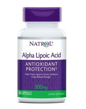 Alpha Lipoic Acid Antioxidant Protection, 300 mg, Capsules, 50ct Natrol