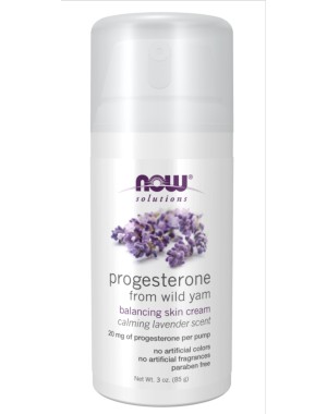 Progesterona de Wild Yam com Lavender Balancing Skin Cream Now 