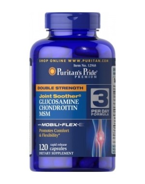 Double Strength Glucosamine. Chondroitin & MSM Joint Soother® 120s PURITAN