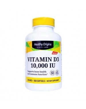 Vitamin D3 10.000 IU 360 softgels HEALTHY Origins