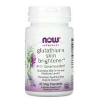 NOW Foods, Solutions, Glutathione Skin Brightener™, 30 Veg Capsules