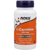 L Carnitina 250mg 60 vegcaps NOW Foods