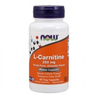 L Carnitina 250mg 60 vegcaps NOW Foods