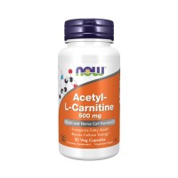 Acetyl L Carnitine 500mg 50 veg capsules NOW Foods