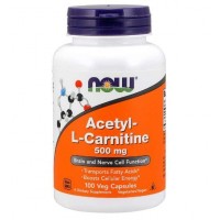 Acetyl L Carnitine 500mg 100 veg capsules NOW Foods