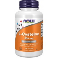 L Cysteine 500mg 100 Tablets NOW Foods