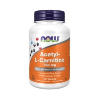 Acetyl L Carnitine 750mg 90 tablets NOW Foods