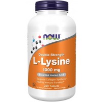 L Lysine Double Strength 1000 mg 250 Tablets NOW Foods