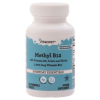 Methyl B12 Melts 1000mcg 120tablets sabor cereja VITACOST