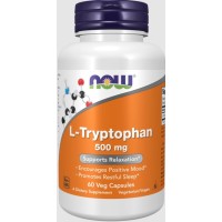 L Tryptophan 500 mg 60 Veg Capsules NOW Foods