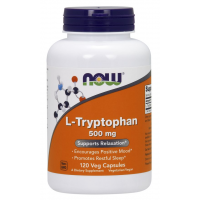 L Tryptophan 500 mg 120 Veg Capsules NOW Foods