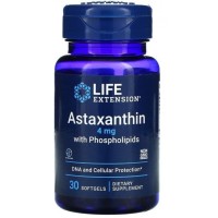 Astaxantina com Phospholipidios 4mg 30 softgels LIFE Extension
