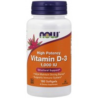 Vitamin D3 1,000 IU 180 Softgels NOW Foods