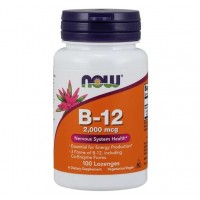 Vitamina B12 2000mcg 100 lozenges NOW Foods