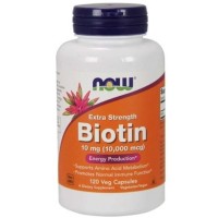 Biotin 10000 mcg 120 Vegcaps NOW Foods